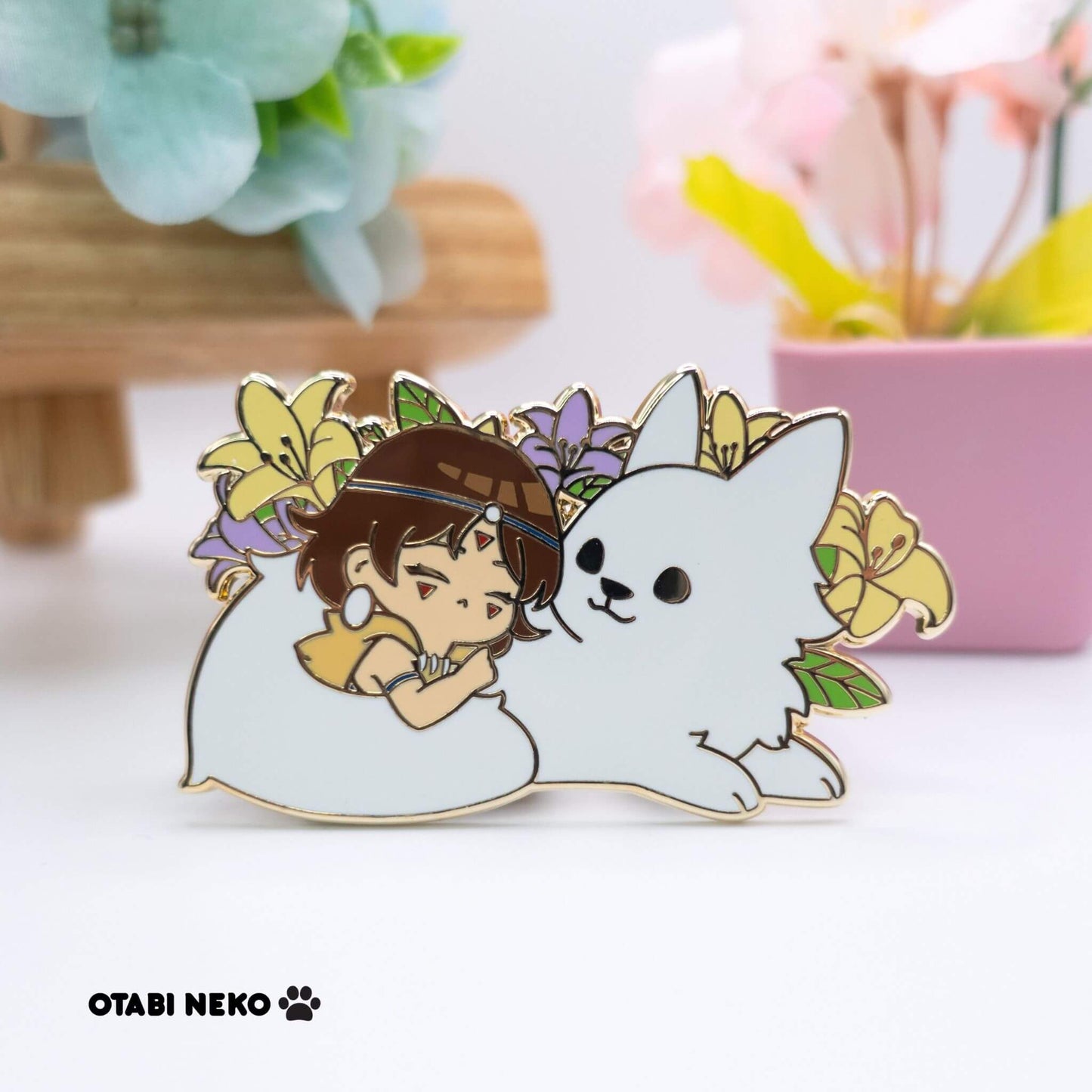 Princess & her Wolf Enamel Pin