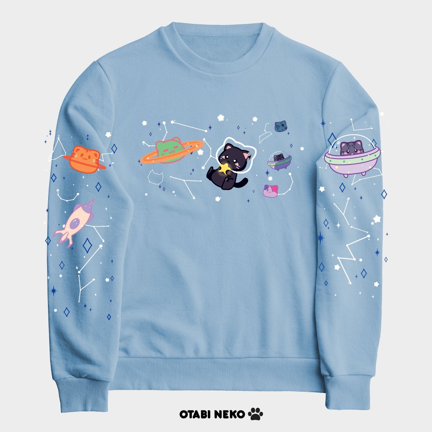 Galaxy Space Cat Sweater