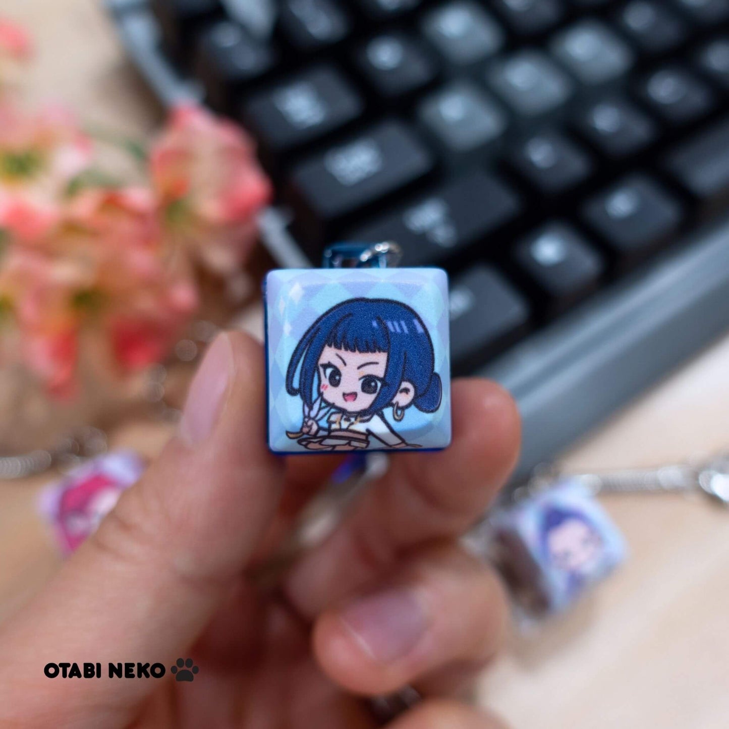 Demon Hunter Keycap Keychains