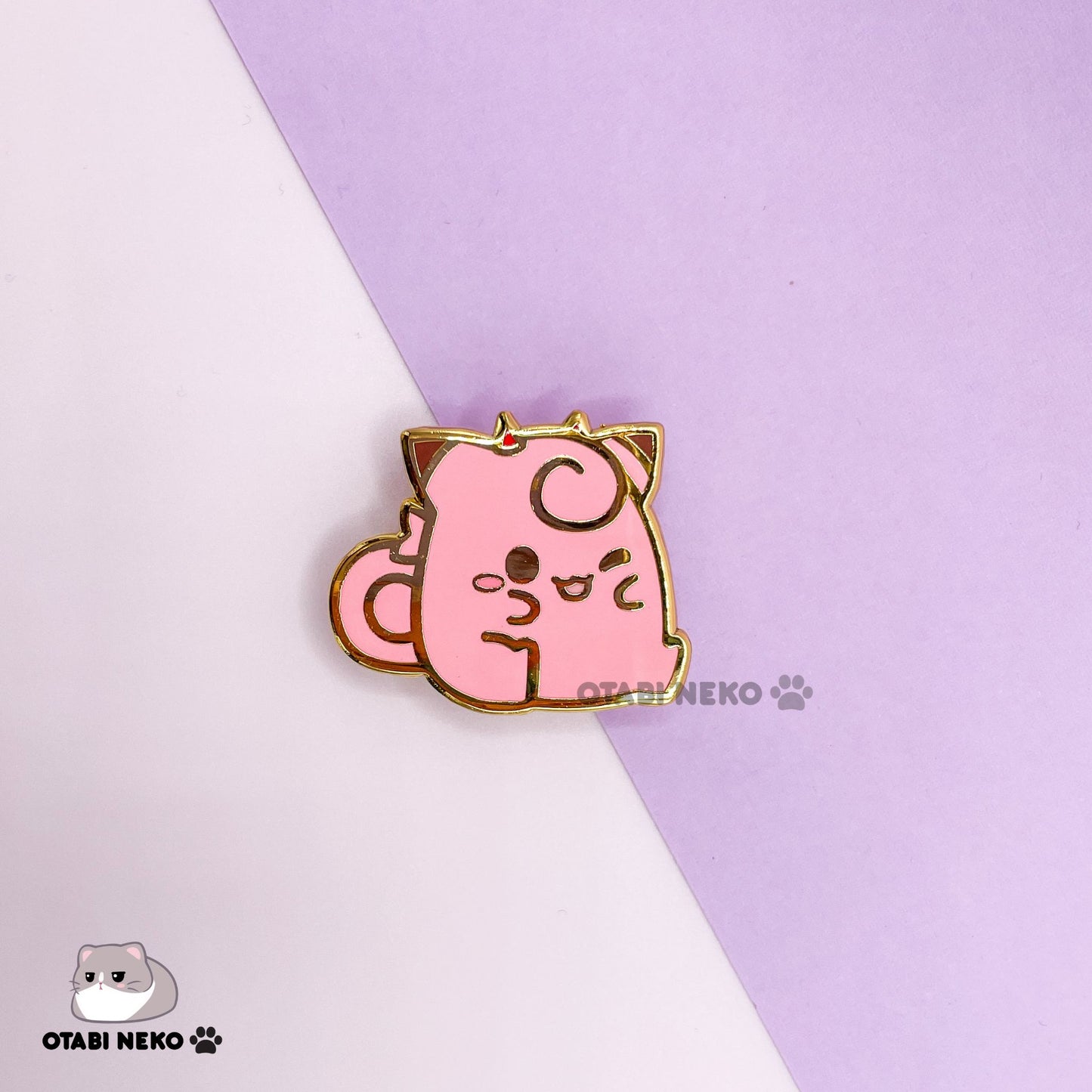 Pink & Purple Monster Hard Enamel Pins