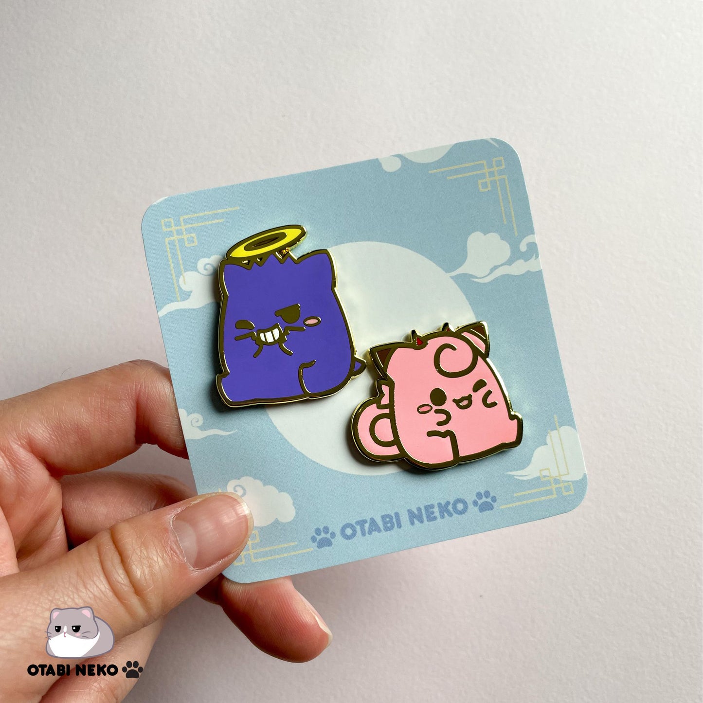 Pink & Purple Monster Hard Enamel Pins